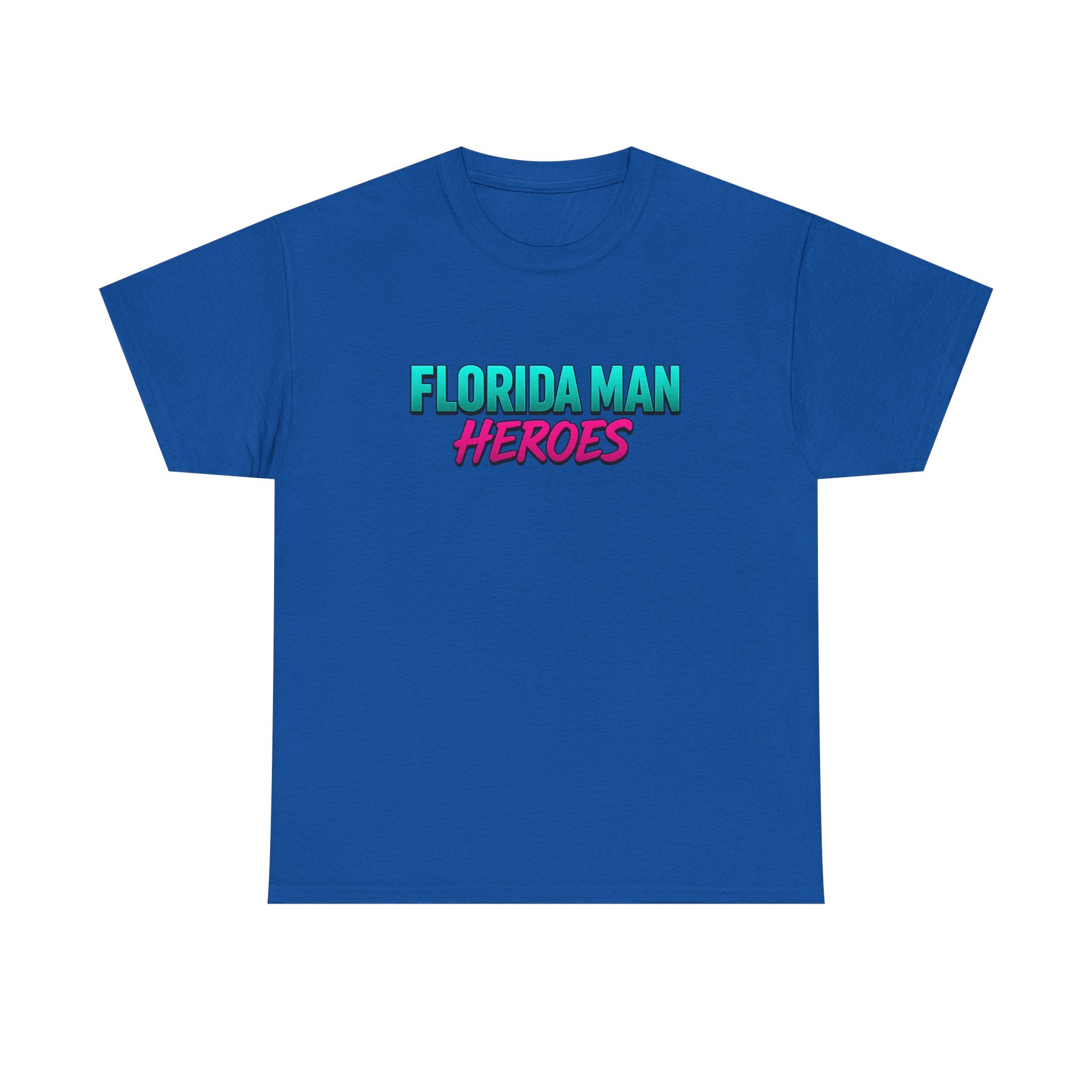 Florida Man Heroes Tee - Unisex Cotton T-Shirt, Funny Gift, Casual Wear, Unique Design, Quirky Florida Apparel