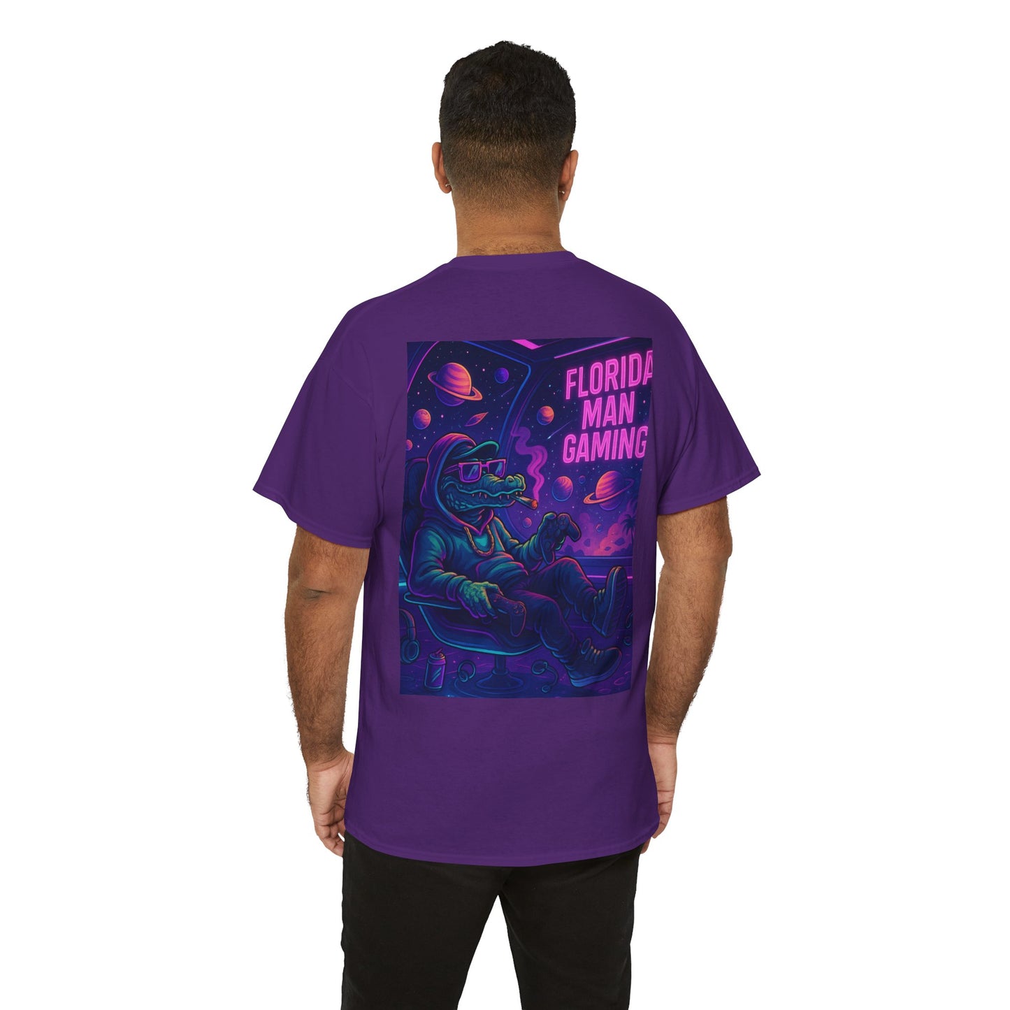 Florida Man Gaming Unisex Cotton Tee, Fun Florida Humor, Gamer Shirt, Unique Gift, Unisex T-shirt