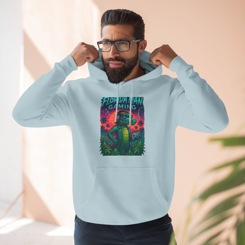 Gamer Fleece Hoodie - Cozy Dragon Design, Perfect for Gaming Sessions, Gifts for Gamers, Casual Wear, Fun Streetwear