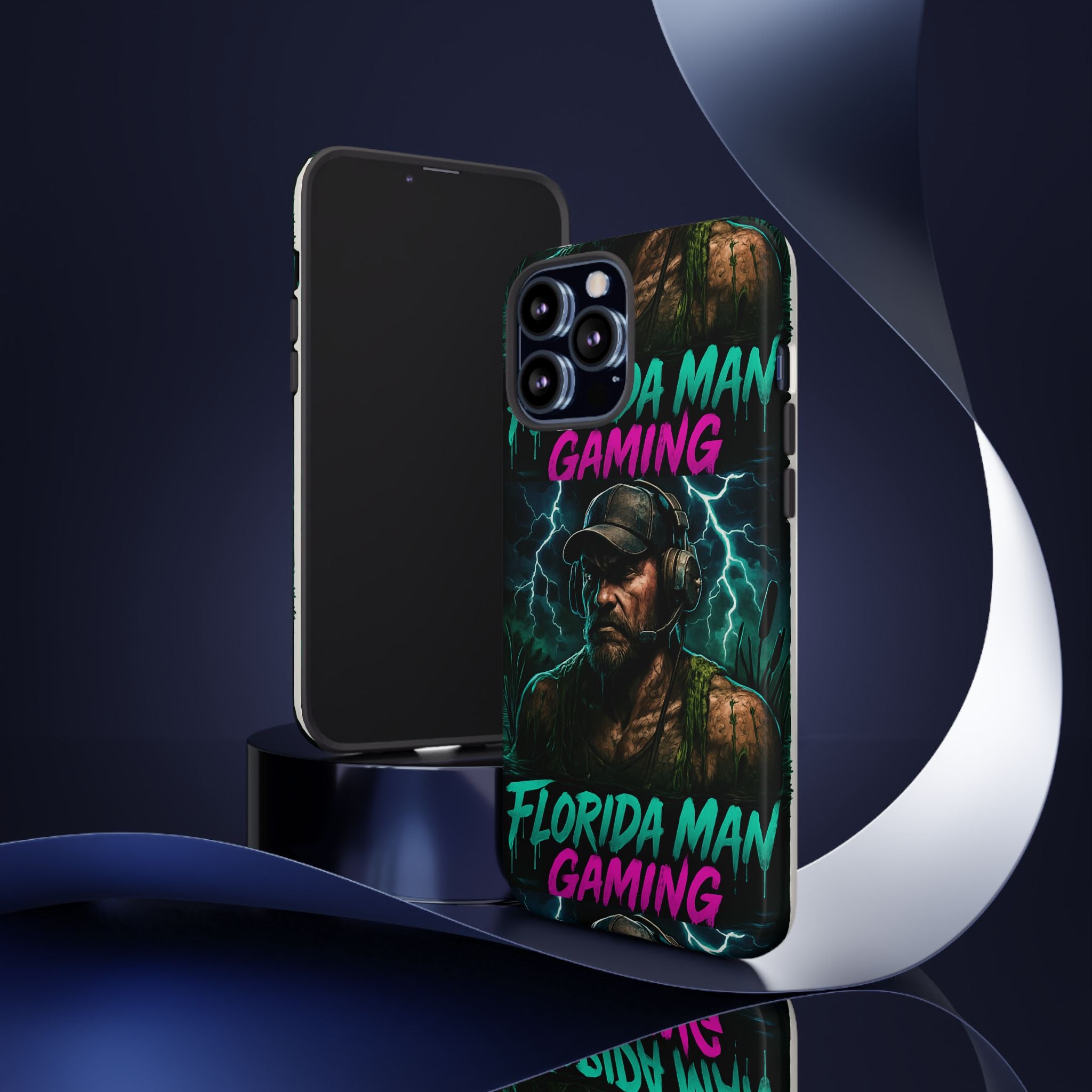 Phone Case - Florida Man Gaming Mascot Rising from the Swamp Tough Case