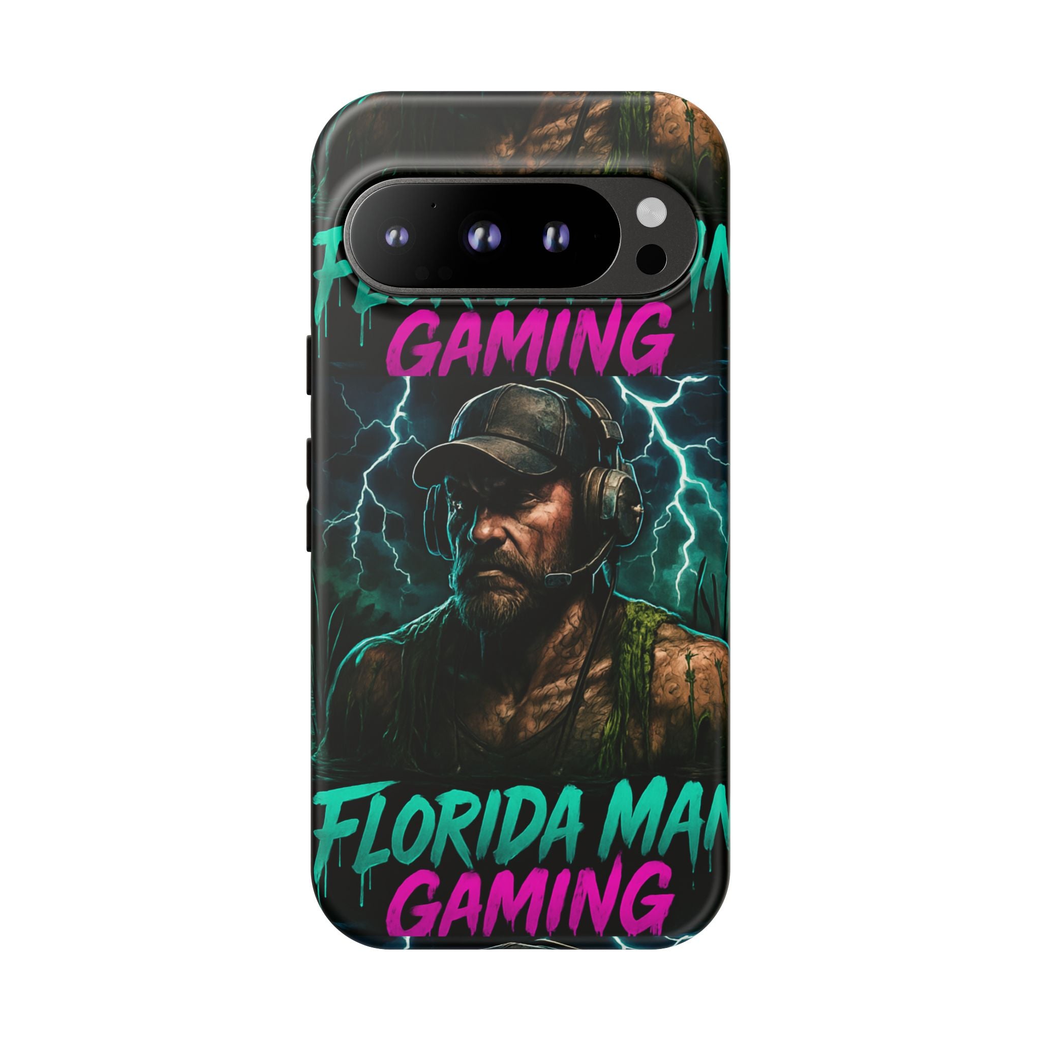 Phone Case - Florida Man Gaming Mascot Rising from the Swamp Tough Case