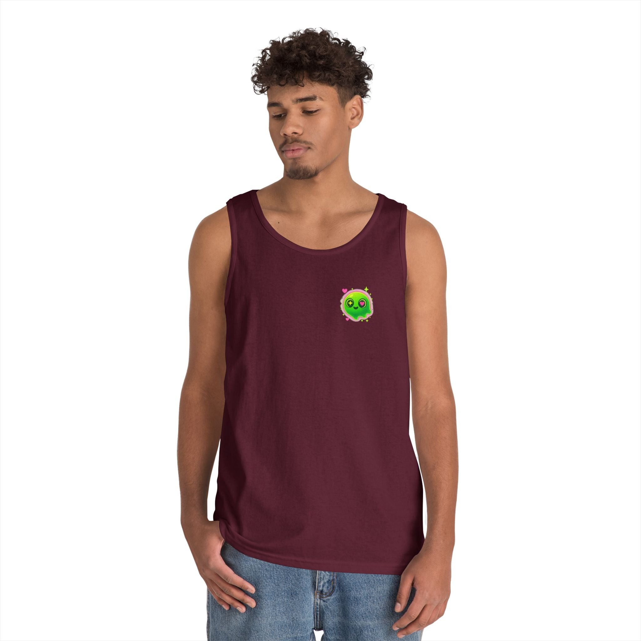 Cute Cartoon Glow-in-the-Dark Tank Top, Summer Outfit, LGBTQ+ Pride Wear, Festival Attire, Funny Gift for Teens, Casual Wear