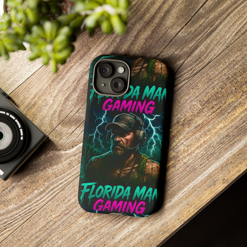 Phone Case - Florida Man Gaming Mascot Rising from the Swamp Tough Case