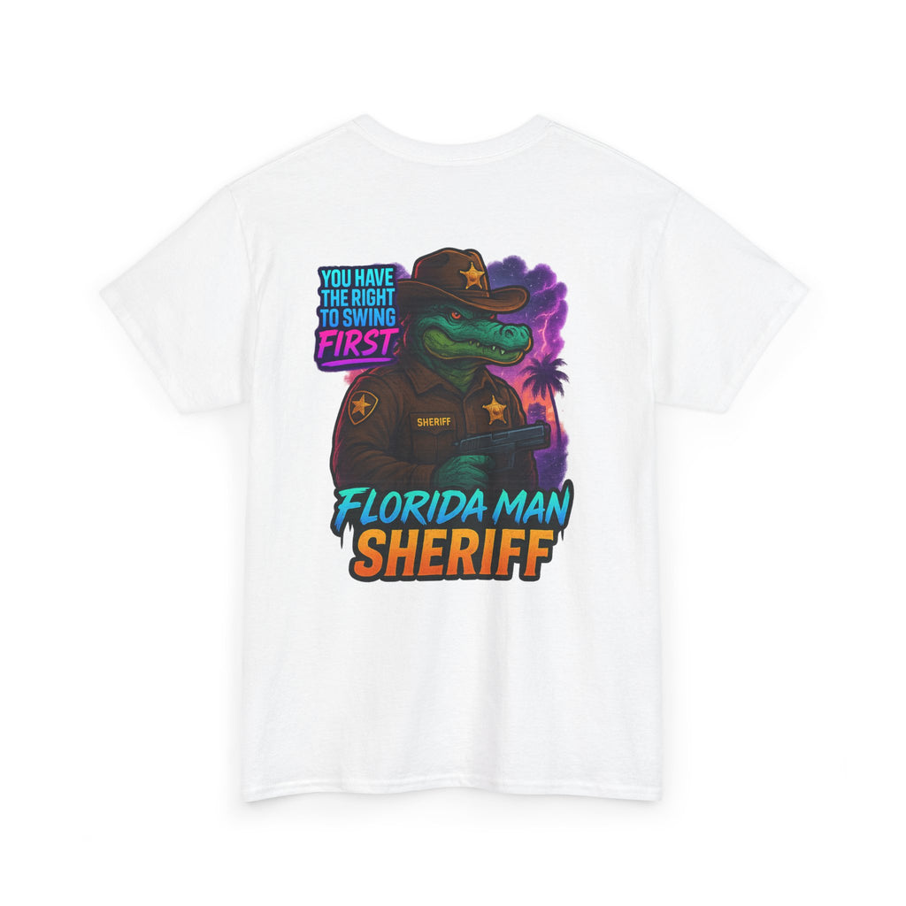 Florida Man Sheriff Tee - Fun Unisex Cotton T-Shirt, Graphic Tee for Florida Lovers, Gift for Dads, Unique Humor Shirt, Casual Wear