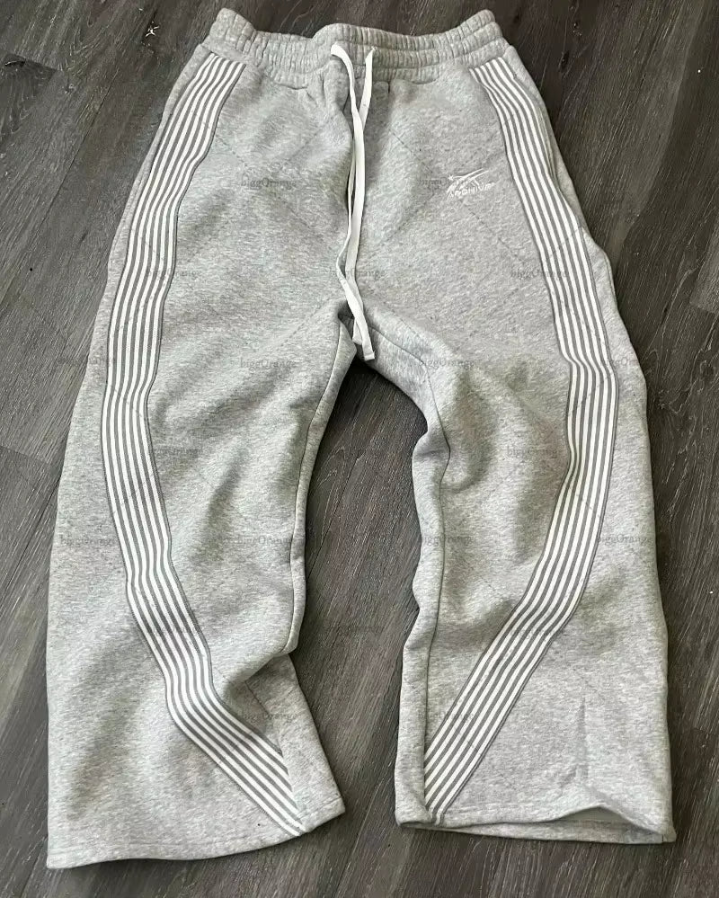 Embroidery Streetwear Men Clothing Fashion Hip Hop Men Pants Sweatpants Loose Casual Y2K Zipper Hip Joggers Men Trousers