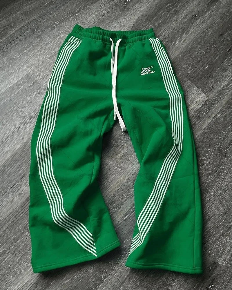 Embroidery Streetwear Men Clothing Fashion Hip Hop Men Pants Sweatpants Loose Casual Y2K Zipper Hip Joggers Men Trousers