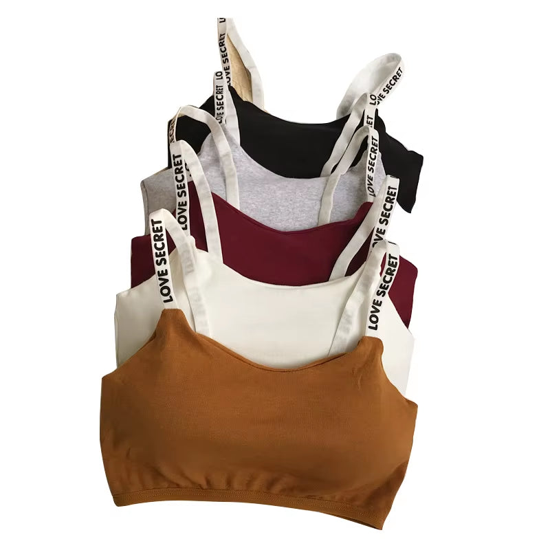 Women Tube Top Female Sports Underwear Push up Brassiere Sexy Lingerie Top Sports Tank up Seamless Soft Underwear Cotton Bra